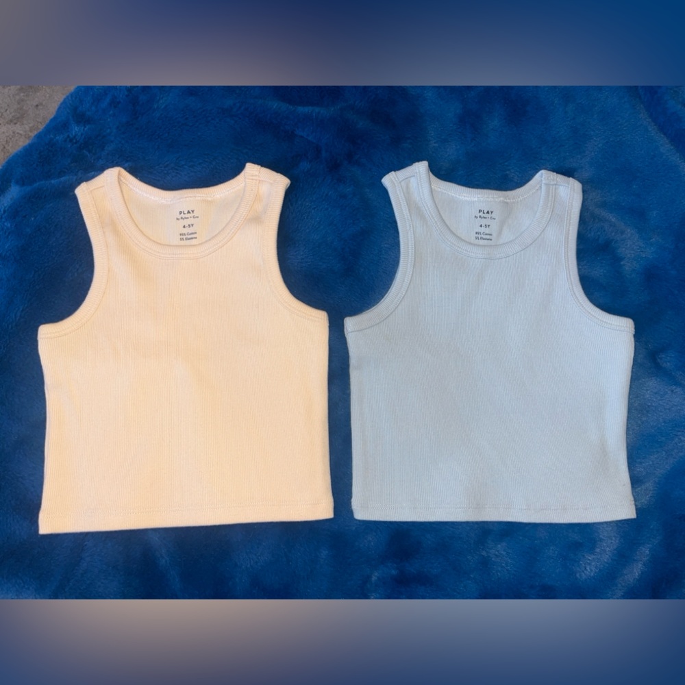 NWOT Rylee+ Cru 4-5Y ribbed tanks